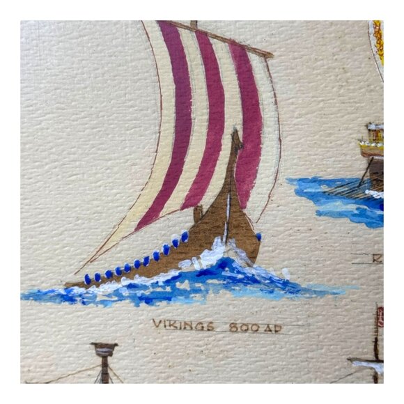 Maritime History Sailing Ships Beach House Coastal Historical Collectors Framed - Picture 6 of 16